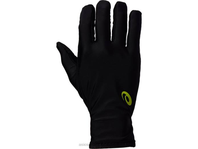 guantes unisex para correr Asics 4L68257 rendimiento negro/ralladura de lima