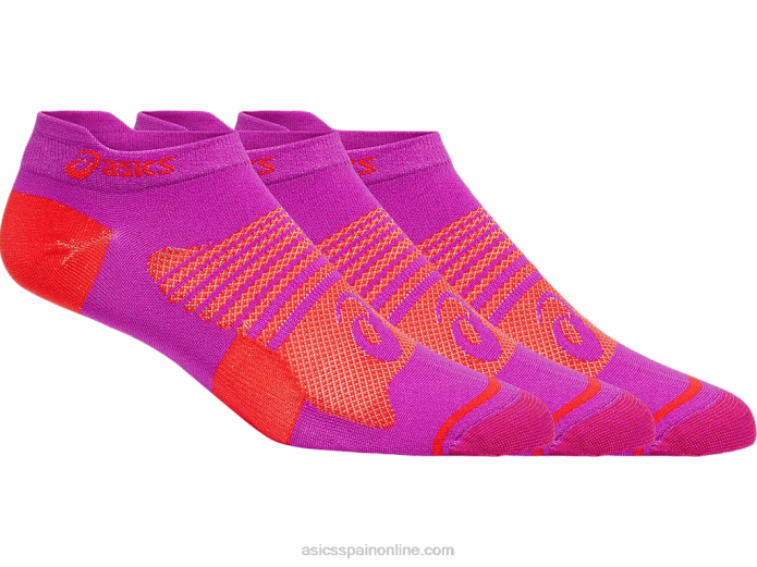 Quick Lyte Plus para mujer, paquete de 3 Asics 4L682975 orquídea/alerta roja