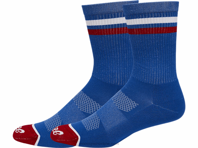 calcetines de tripulación ee. Asics 4L681288 azul eléctrico/rojo eléctrico
