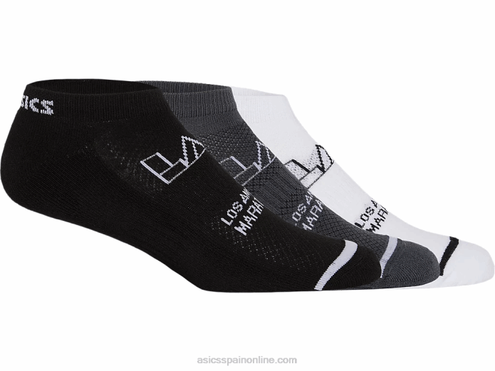 cojín bajo pack de 3 lam Asics 4L681369 negro/blanco/gris