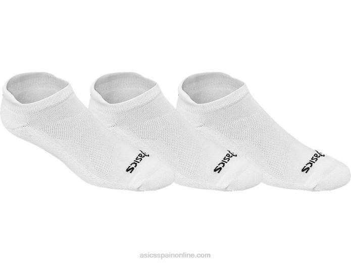 cojín de corte bajo (paquete de 3) Asics 4L68576 blanco