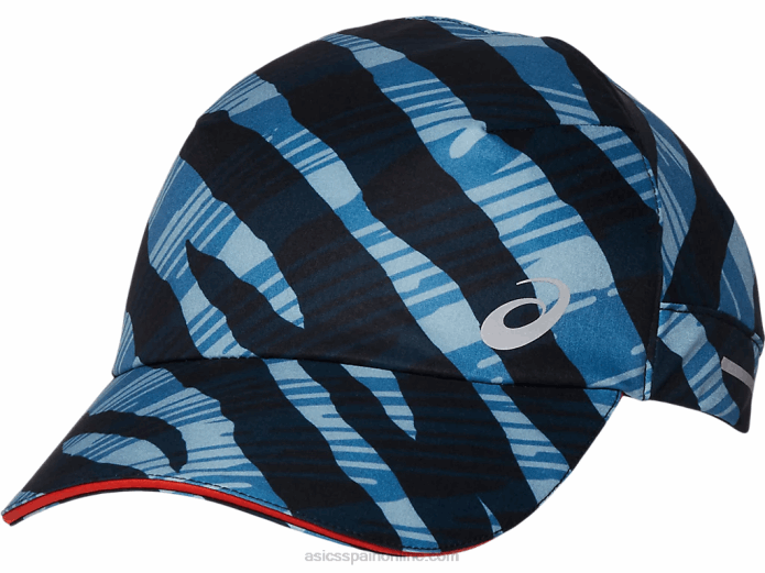 gorra con tejido gráfico Asics 4L68973 tomate azul/cherry