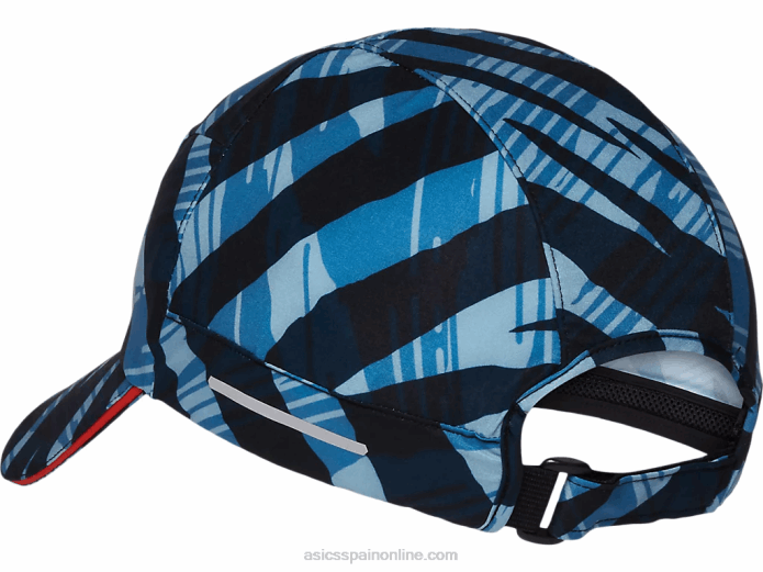 gorra con tejido gráfico Asics 4L68973 tomate azul/cherry