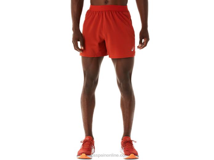 carretera de los hombres 5 en corto Asics 4L68241 latte de especias