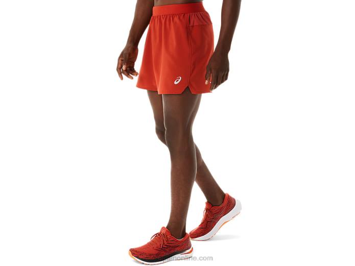 carretera de los hombres 5 en corto Asics 4L68241 latte de especias
