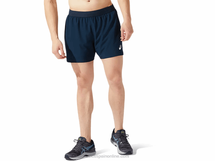 carretera hombre 2-n-1 5in short Asics 4L681957 azul francés