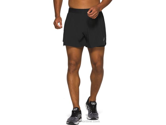 carretera hombre 2-n-1 5in short Asics 4L681969 rendimiento negro