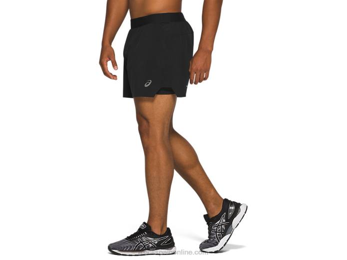 carretera hombre 2-n-1 5in short Asics 4L681969 rendimiento negro