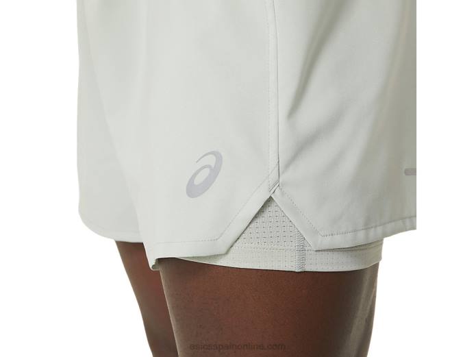 carretera hombre 2-n-1 5in short Asics 4L68502 salvia ligera