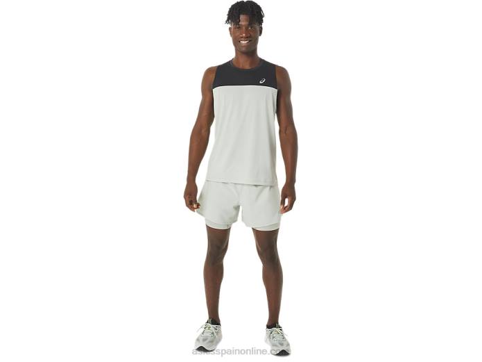 carretera hombre 2-n-1 5in short Asics 4L68502 salvia ligera