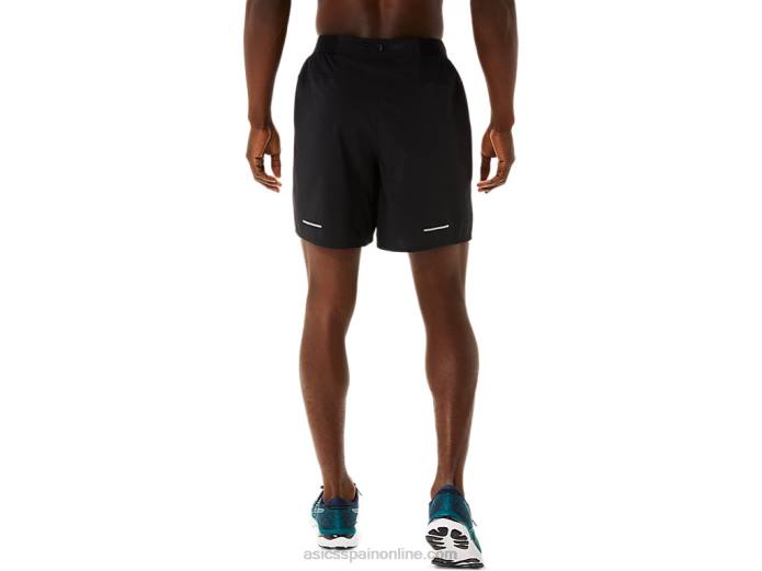 carretera hombre 2-n-1 7in short Asics 4L681082 negro rendimiento/gris portador
