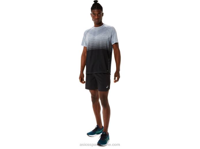 carretera hombre 2-n-1 7in short Asics 4L681082 negro rendimiento/gris portador