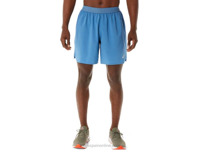 carretera hombre 2-n-1 7in short Asics 4L681098 azul celeste/negro rendimiento