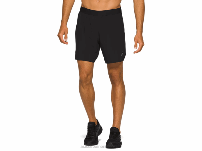 carretera hombre 2-n-1 7in short Asics 4L682100 rendimiento negro