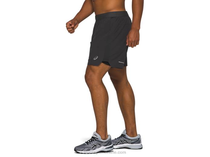 carretera hombre 2-n-1 7in short Asics 4L682101 gris grafito