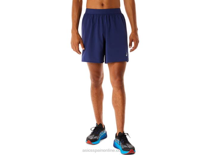 carretera hombre 2-n-1 7in short Asics 4L68462 azul índigo
