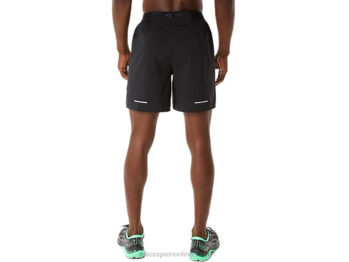 carretera hombre 2-n-1 7in short Asics 4L68893 mermelada negra/de uva negra