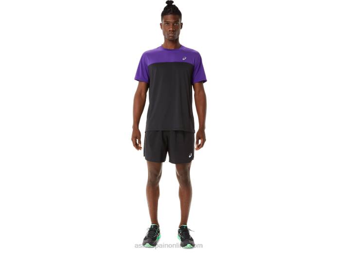 carretera hombre 2-n-1 7in short Asics 4L68893 mermelada negra/de uva negra
