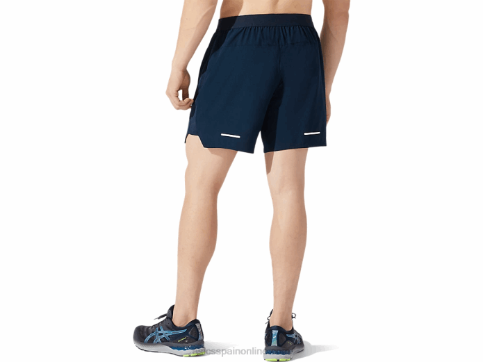 carretera hombre 7in short Asics 4L681956 azul francés