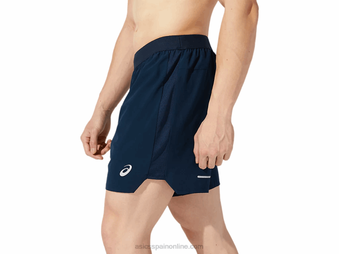carretera hombre 7in short Asics 4L681956 azul francés