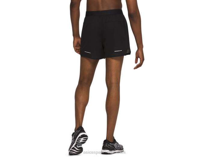hombres ventilar 2-n-1 5in corto Asics 4L682085 rendimiento negro