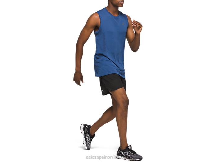 hombres ventilar 2-n-1 5in corto Asics 4L682085 rendimiento negro