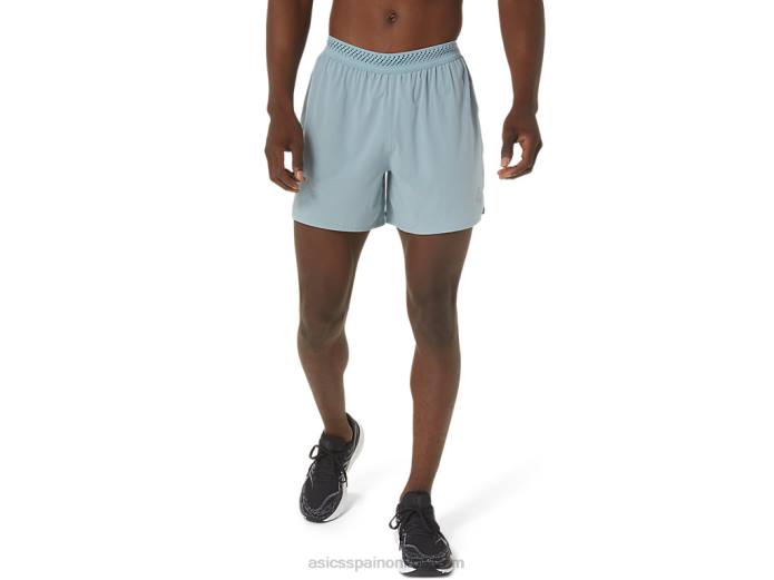 hombres ventilar 5in corto Asics 4L681060 acero ligero