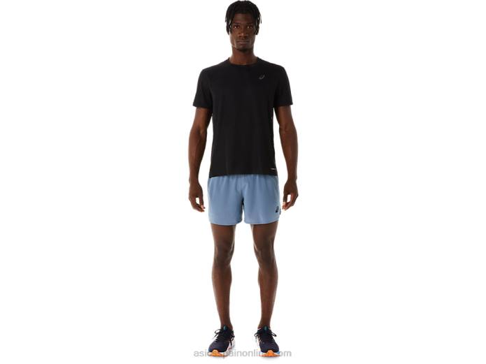 hombres ventilar 5in corto Asics 4L6835 azul acero