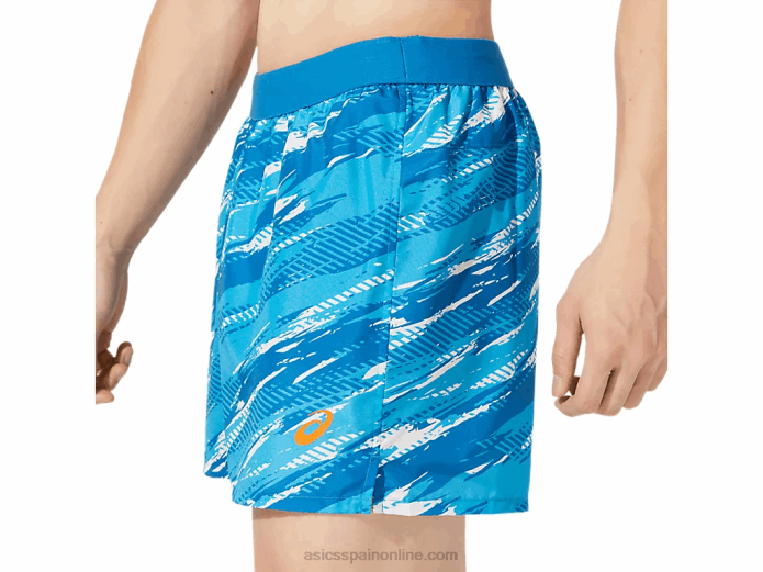 inyección de color para hombre 5in short Asics 4L681913 azul renacido