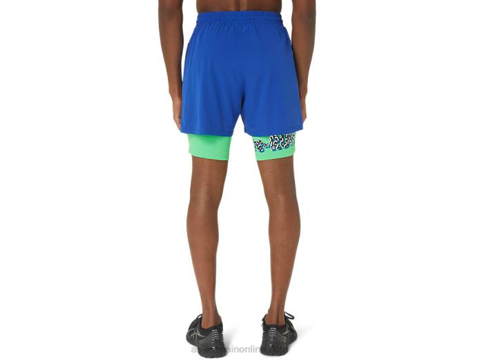 nuevo pantalón corto reutilizado fuerte para correr para hombre Asics 4L6820 real/pista