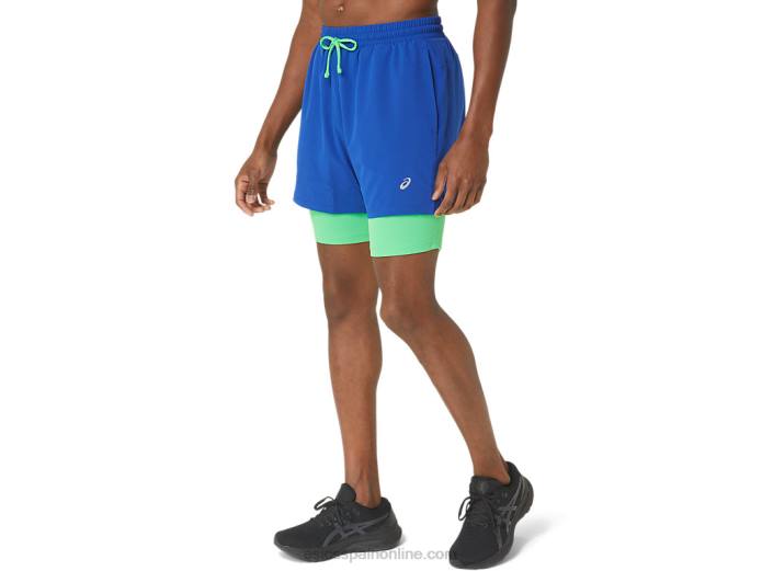 nuevo pantalón corto reutilizado fuerte para correr para hombre Asics 4L6820 real/pista