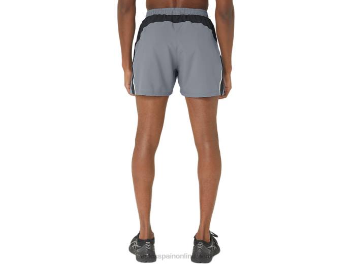 pantalón corto 2.0 de 5 pulgadas pr lyte para hombre Asics 4L68293 hoja de roca/rendimiento negro