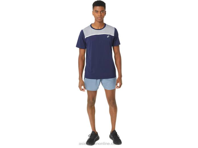 pantalón corto 2.0 de 5 pulgadas pr lyte para hombre Asics 4L6833 azul acero
