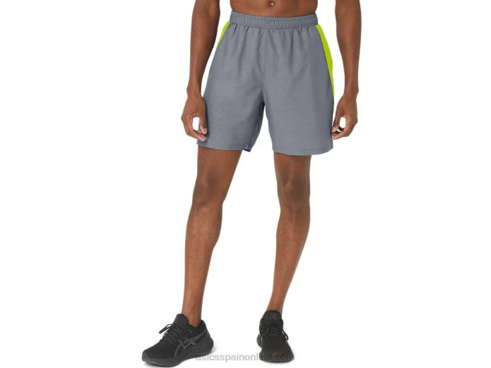 pantalón corto 2.0 pr lyte de 7 pulgadas para hombre Asics 4L68291 yeso/ralladura de lima