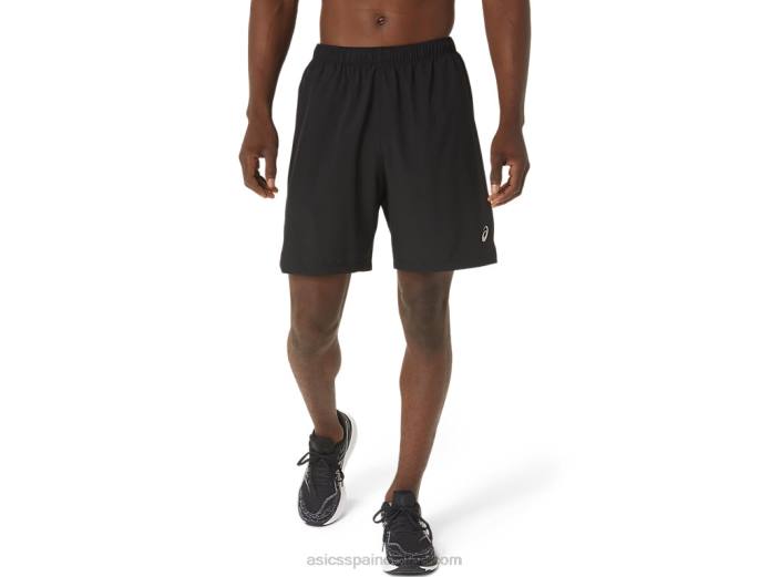 pantalón corto 7 en 2 en 1 para hombre Asics 4L681024 negro rendimiento/negro perforado