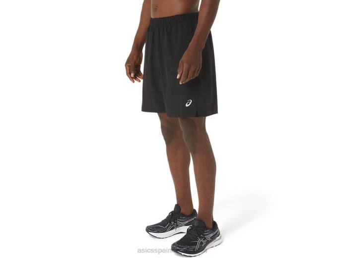 pantalón corto 7 en 2 en 1 para hombre Asics 4L681024 negro rendimiento/negro perforado