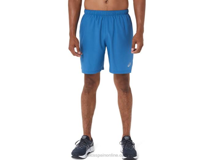 pantalón corto 7 en 2 en 1 para hombre Asics 4L681133 azul celeste/gris portador