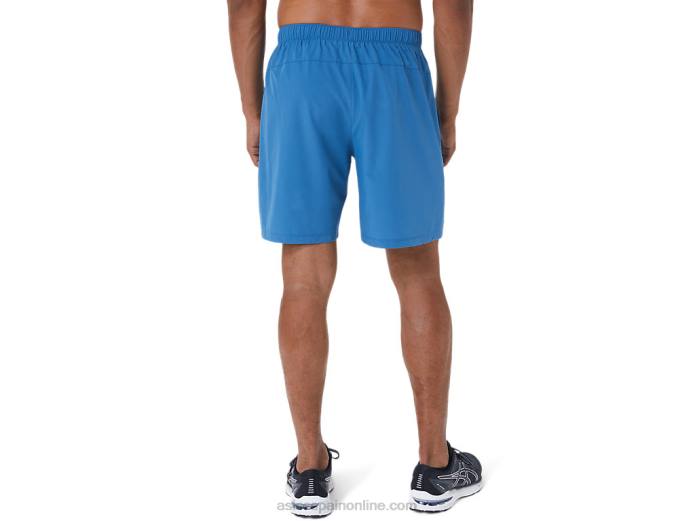 pantalón corto 7 en 2 en 1 para hombre Asics 4L681133 azul celeste/gris portador