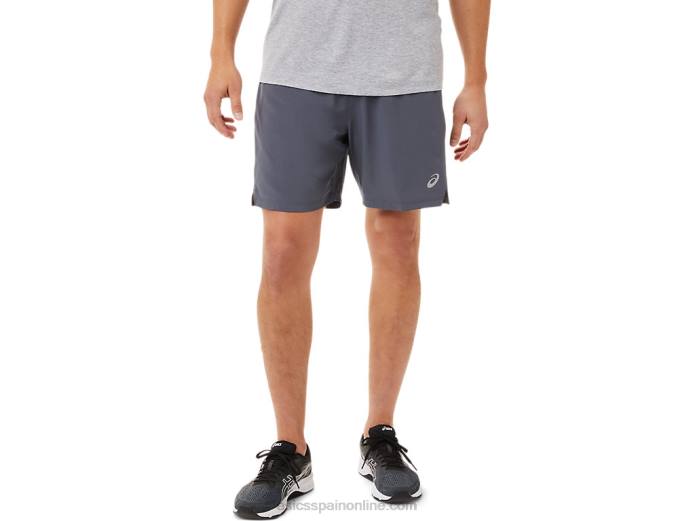 pantalón corto 7 en 2 en 1 para hombre Asics 4L681904 gris portador/negro rendimiento