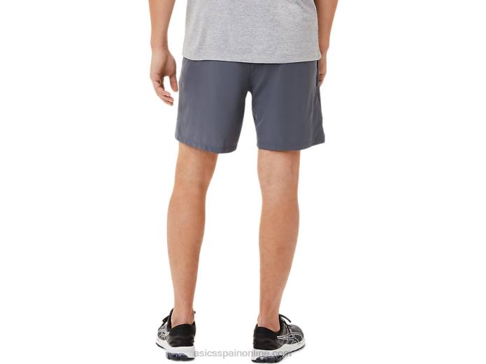 pantalón corto 7 en 2 en 1 para hombre Asics 4L681904 gris portador/negro rendimiento