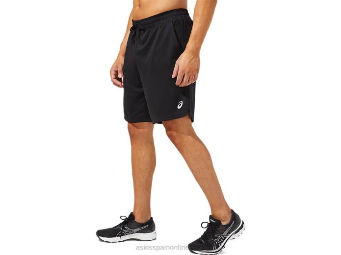pantalón corto de 10 pulgadas para hombre Asics 4L682091 rendimiento negro