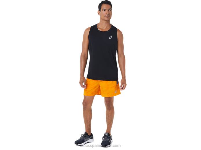 pantalón corto de 5 pulgadas pr lyte para hombre Asics 4L681039 corbata tinte ámbar
