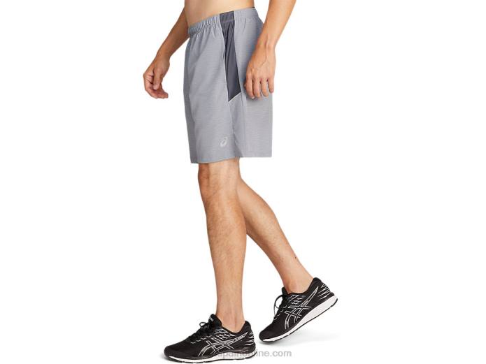 pantalón corto de 7 pulgadas pr lyte para hombre Asics 4L682053 estampado de sheet rock spacedye/gris