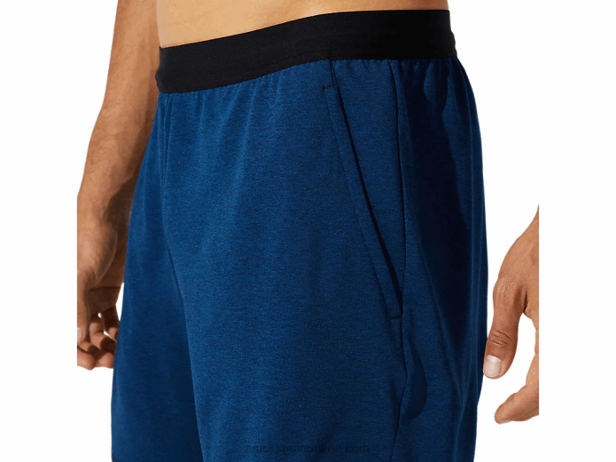 pantalón corto de entrenamiento tejido de 7 pulgadas para hombre Asics 4L681891 brezo azul francés