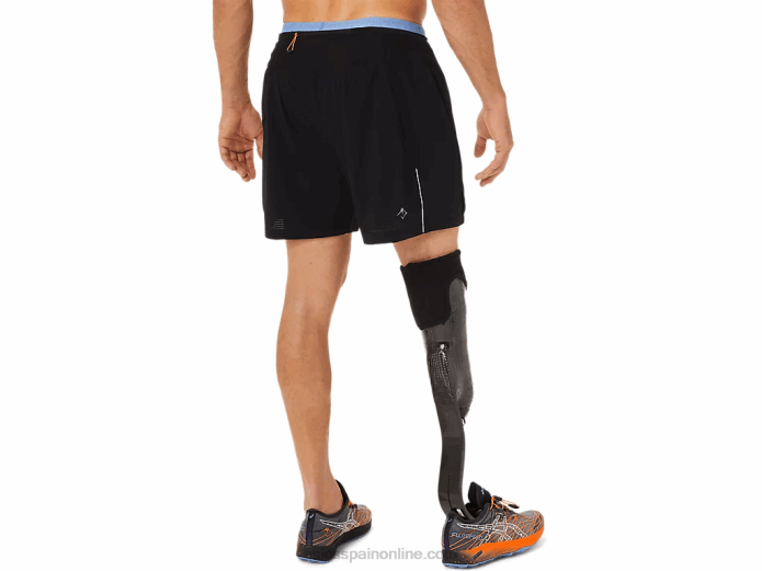 pantalón corto fujitrail hombre Asics 4L681524 rendimiento armonía negro/azul