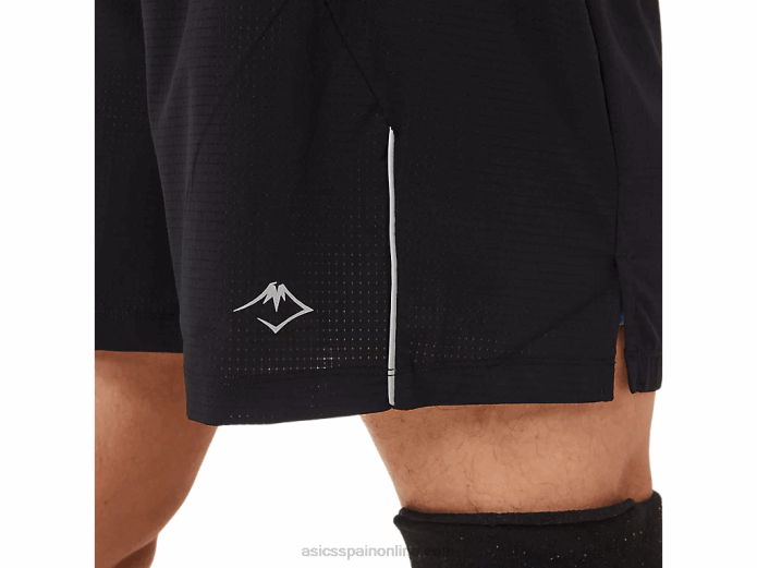 pantalón corto fujitrail hombre Asics 4L681524 rendimiento armonía negro/azul