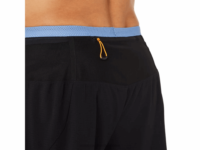 pantalón corto fujitrail hombre Asics 4L681524 rendimiento armonía negro/azul