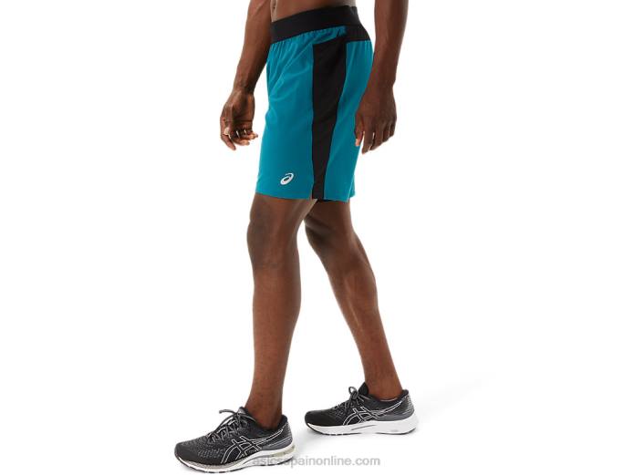 pantalón corto mezclador de 9 pulgadas para hombre Asics 4L681052 pino terciopelo/negro rendimiento