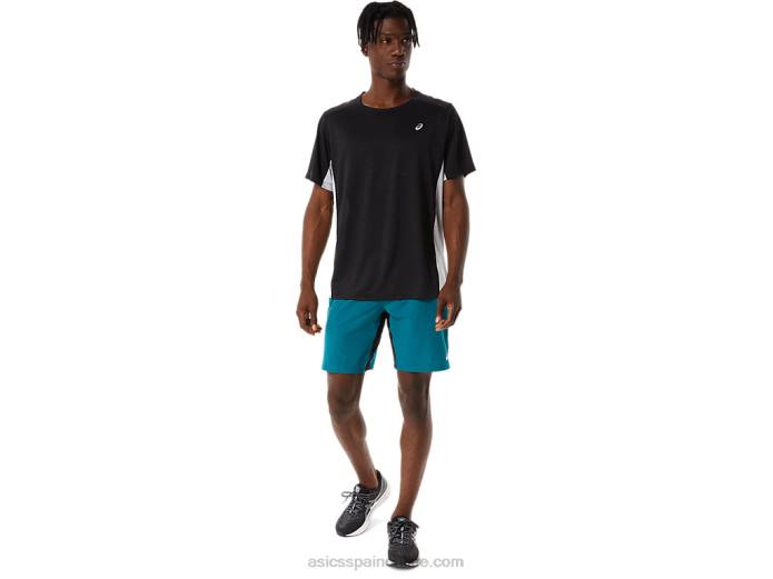pantalón corto mezclador de 9 pulgadas para hombre Asics 4L681052 pino terciopelo/negro rendimiento