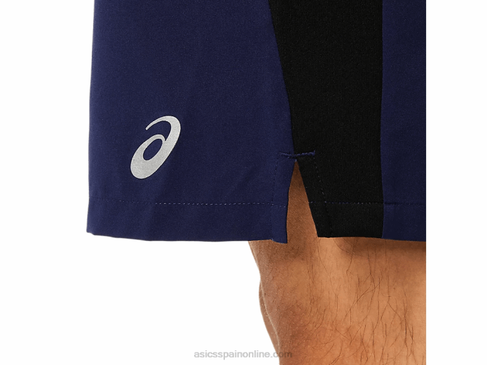 pantalón corto mezclador de 9 pulgadas para hombre Asics 4L681763 chaquetón/negro rendimiento